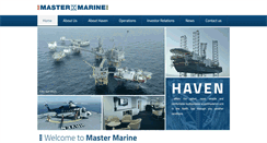Desktop Screenshot of master-marine.no